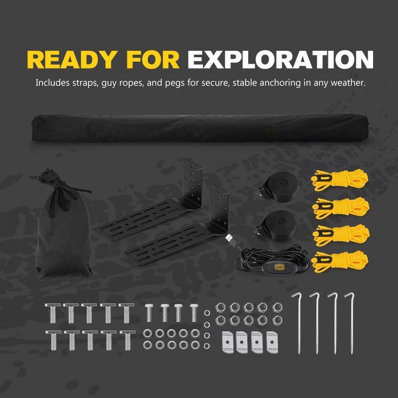 180 degree 2M Car Wing Awning