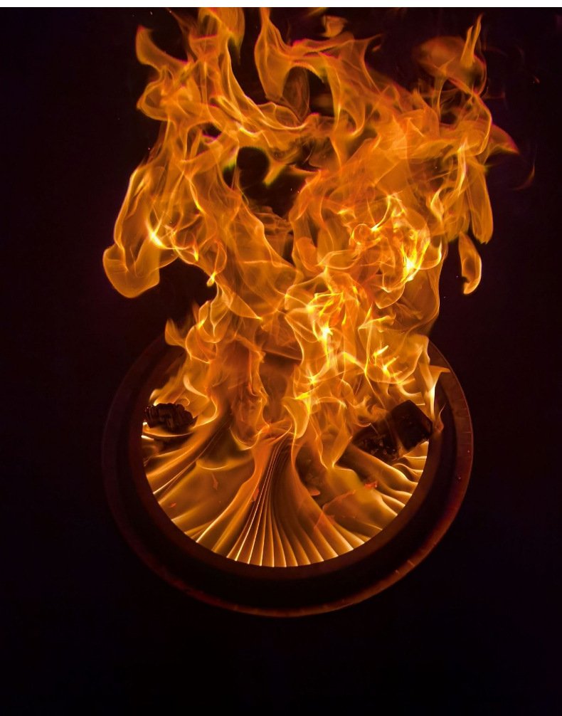 19.5inch Smokeless Fire Pit with Removable Ash Pan