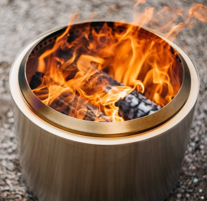 19.5inch Smokeless Fire Pit with Removable Ash Pan