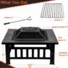 32 Inch Fire Pit Table