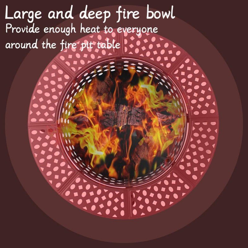 36 Inch Fire Pit with 2 Grill