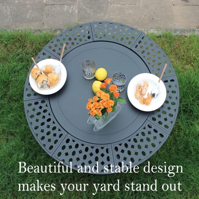 36 Inch Fire Pit with 2 Grill