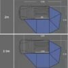 360 degree 2M Car Wing Awning