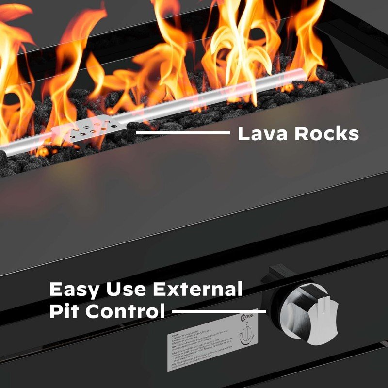 42 Inch Gas Fire Pit Table