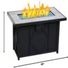 42inch patio firepit table