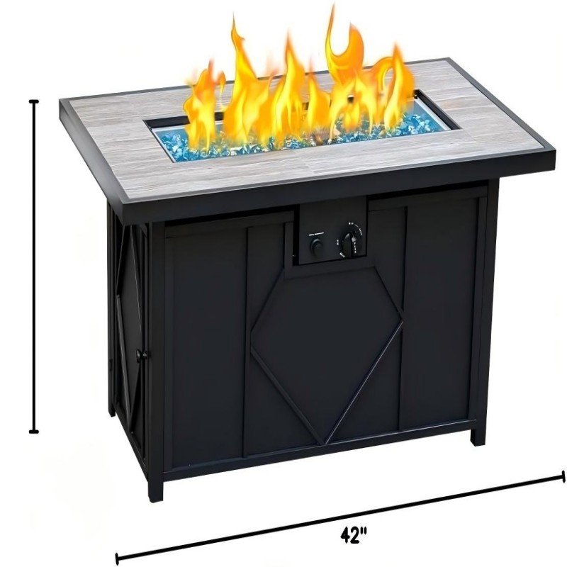 42inch patio firepit table
