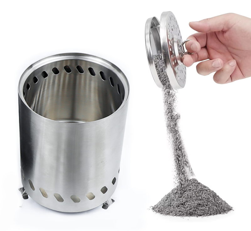 5inch stainless smokeless tabletop firepit