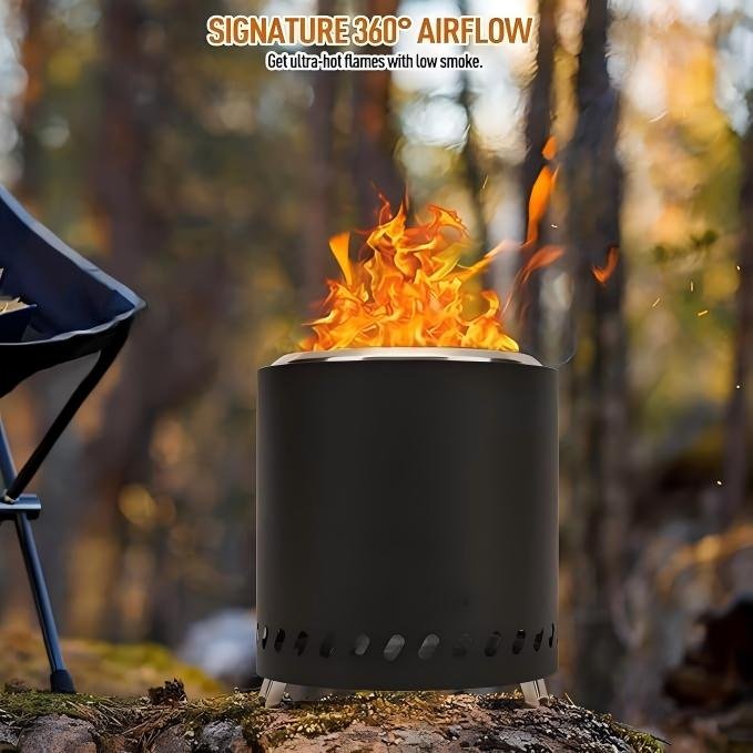 9inch stainless smokeless table firepit