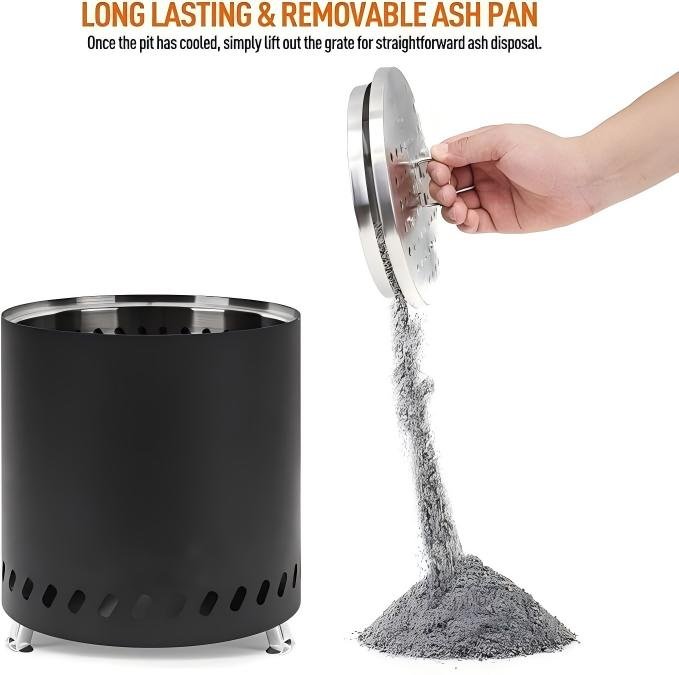 9inch stainless smokeless table firepit