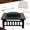 FirePit Table with Fire pocker