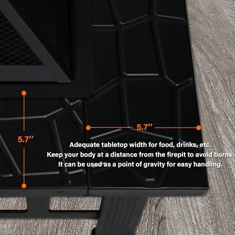 FirePit Table with Fire pocker