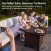 Gas Fire Pit Table