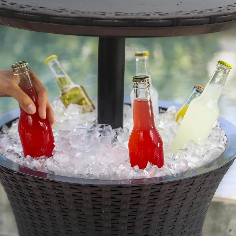 Hot Tub Side Table with cooler