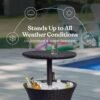 Hot Tub Side Table with cooler