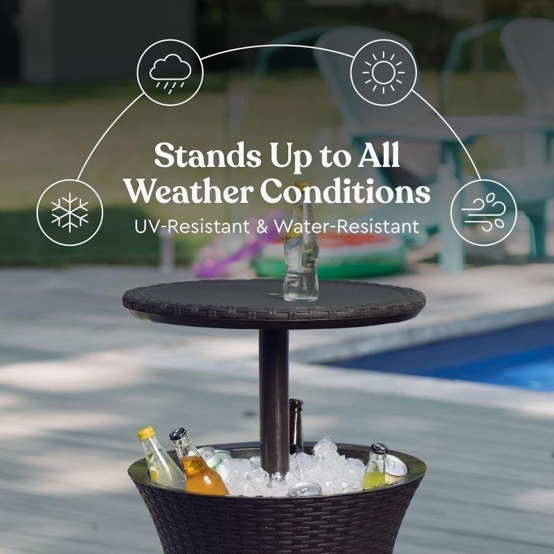 Hot Tub Side Table with cooler