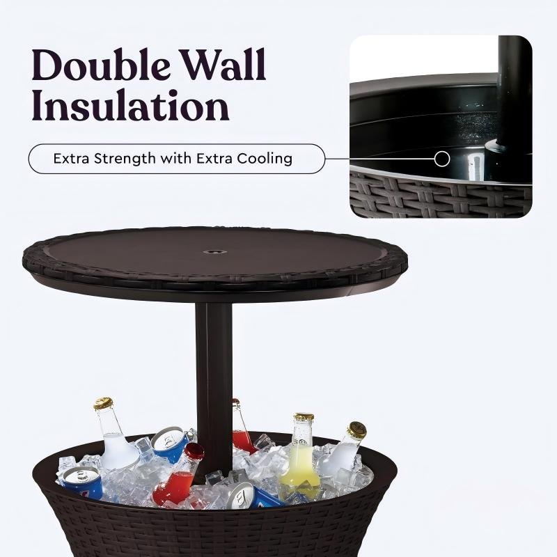 Hot Tub Side Table with cooler