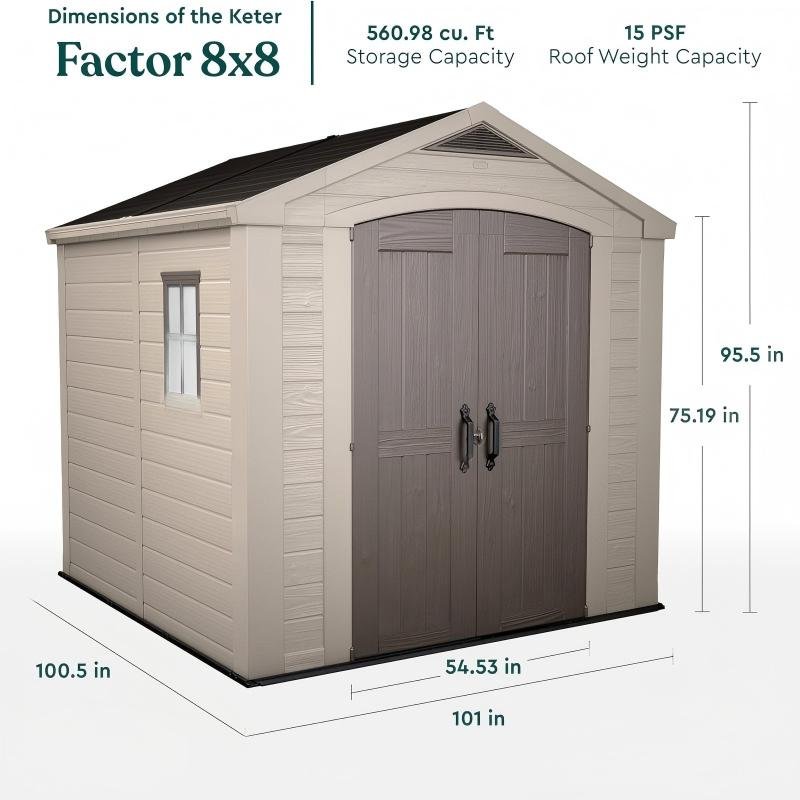Resin Outdoor Shed with Floor