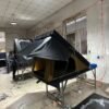 Z shape hard shell rooftop tent
