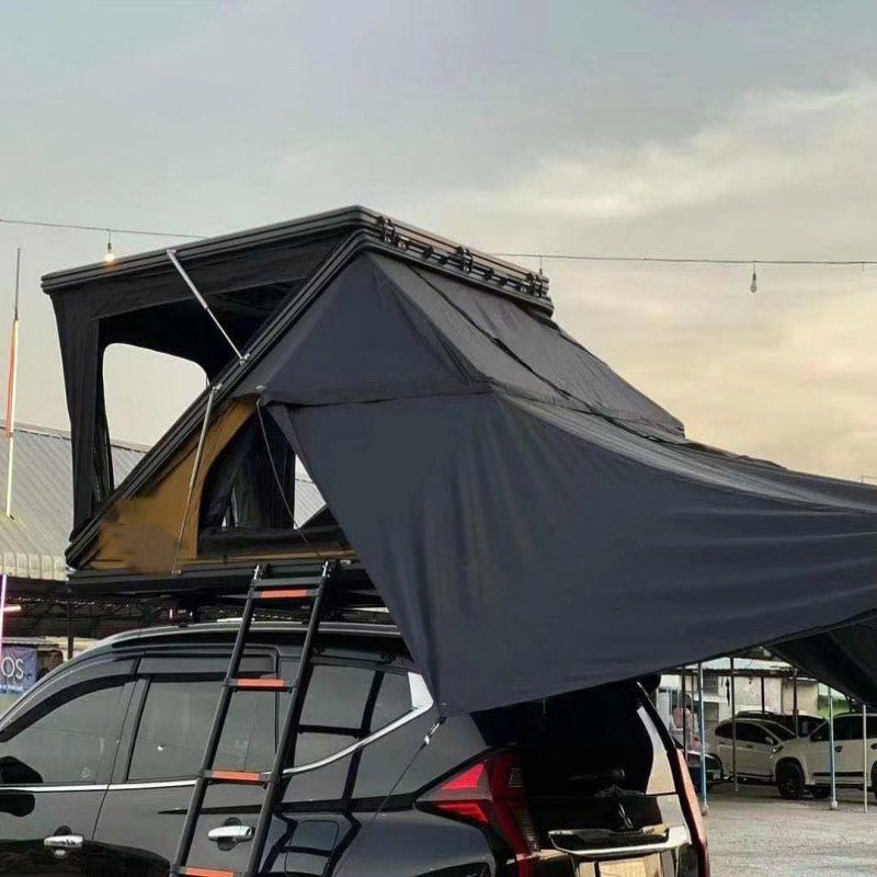Z shape hard shell rooftop tent