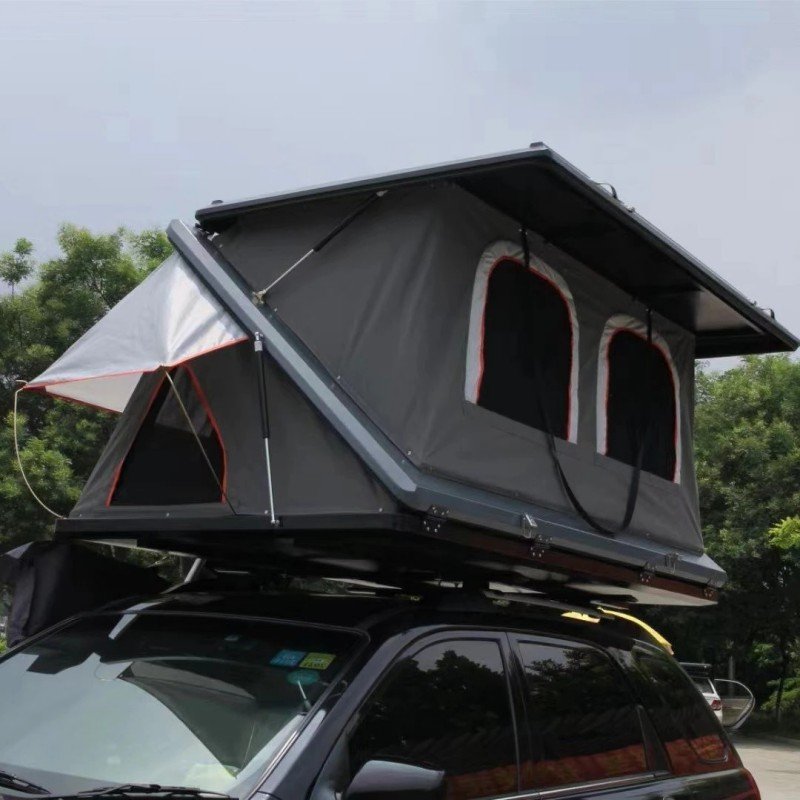 Z shape hard shell rooftop tent