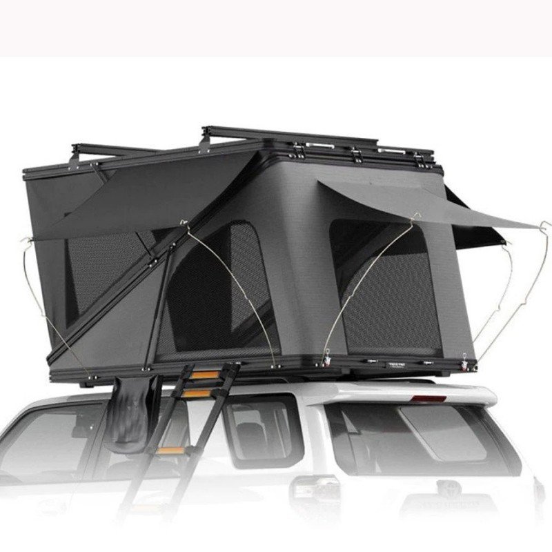 Z shape hard shell rooftop tent