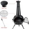 fire pit with Chiminea Cover
