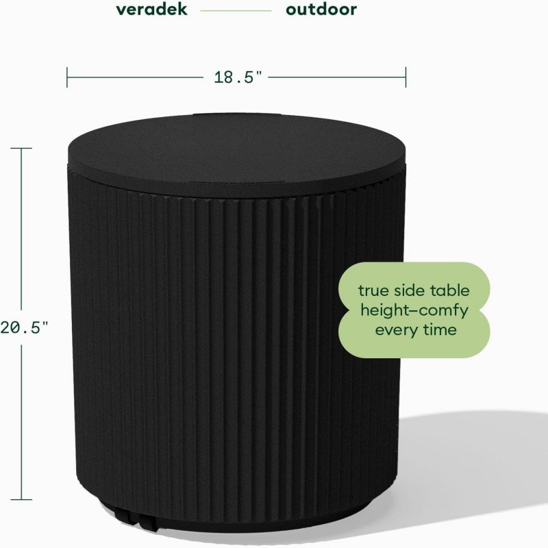 outdoor cooler side table