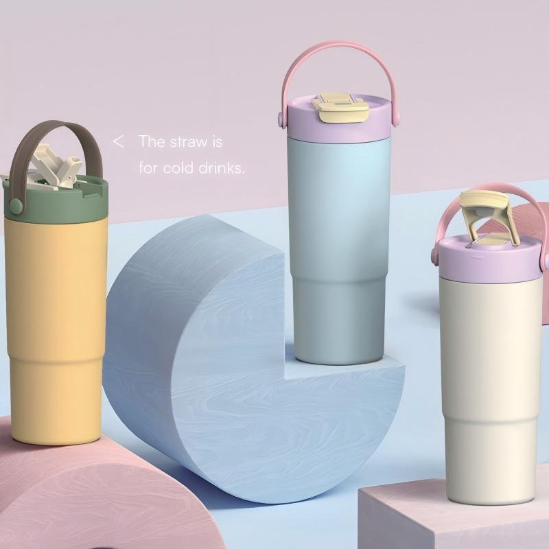 new tumblers with straw lid